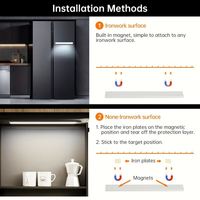 Luminaire de cuisine Harging Port moderne 5V magnétique sans fil détecteur de mouvement sous garde-robe placard lumière LED armoire