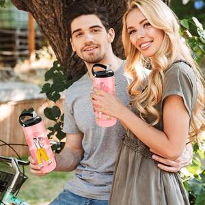 20Oz Sublimation Tumblers Bulk Skinny Straight, 25 Pack Sublimation Sport <b>Water</b> <b>Bottles</b> Blanks with Portable Handle Double Wall - Product Image 6