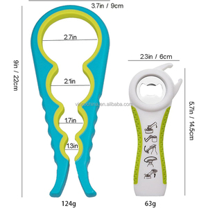 Set di apribottiglie multifunzione da 5 in 1 Kit con impugnatura in Silicone per bambini anziani malati di artrite - Product Image 2