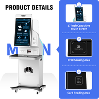 Mijin Smart Library, Kiosco de Autoservicio RFID para Préstamo y Devolución, Máquina Automatizada de Check-in/Check-out para Software de Biblioteca