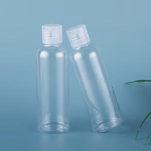 Nueva llegada vacía 5ml 10ml 20ml 30ml 50ml 60ml 80ml 100mL 120ml 150ml 200ml 250mL PET Squeeze botella de plástico transparente con tapa abatible - Product Image 4