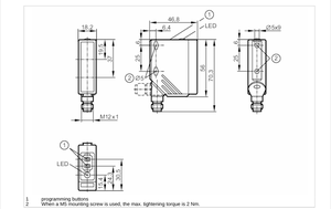Sensor Retroreflectante MS-IFM para la Detección de Objetos Transparentes O5G500 O5PGFAKG/US100. Nuevo y Original en Stock - Product Image 2