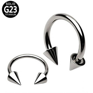 Nhà Máy Bán buôn Titan barbells móng ngựa labret Helix đồ trang sức cơ thể xuyên bên trong bên ngoài ren bông tai - Product Image 6