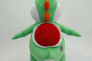 Costume gonflable Yoshi vert pour Halloween, mascotte ambulante, figurine d'<span class=keywords><strong>action</strong></span> animale de dessin animé pour cosplay - Product Image 4
