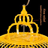 Cage de reproduction pour oiseaux de compagnie (perruches, hérissons, etc.) en forme de coquille de perle d'hortensia, avec conception anti-évasion, taille moyenne, vente en gros d'usine