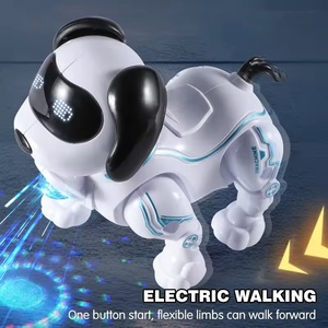 Anjing Robot Listrik EPT dengan Lampu LED, Musik & Tali Tarik Elastis, Mainan Hewan Peliharaan Interaktif untuk Anak-Anak - Product Image 3