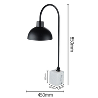 Lampu Pemanas Makanan Listrik Dapur Komersial, Penghangat Prasmanan Isolasi Termal 250W 220V/110V untuk Hotel Restoran