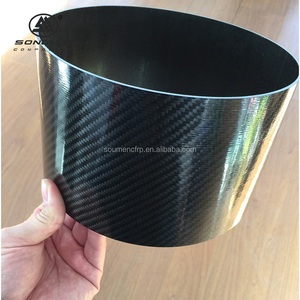 Tùy chỉnh đường kính lớn 3K ống sợi Carbon 40 50 60 70 80 ống sợi carbon - Product Image 2