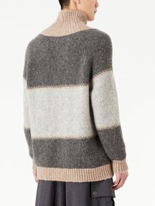 Pull à capuche pour hommes avec logo personnalisé Pull à col haut en tricot jacquard pour hommes - Product Image 2