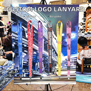 Cordón de impresión personalizado con logotipo, cordón de cuello de poliéster satinado y nailon con logotipo tejido, cordón de sublimación de Anime personalizado - Product Image 2