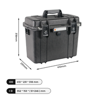 Valise de transport rigide hermétique RPC1632 de haute qualité avec valve de pression automatique et mousse antichoc sur mesure