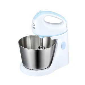 Household Bread Dough Kneading Whisk Stand Food Mixer 300W Rotatable 5 Speeds Mixing Bowl Hand Mixer