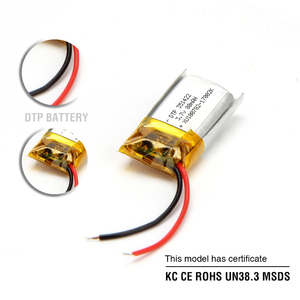 Литий-ионный аккумулятор малой емкости 3.7В 30мАч 40мАч 50мАч 65мАч в мягком корпусе, перезаряжаемый, сертифицированный KC/RoHS, для носимых устройств малого форм-фактора - Product Image 4