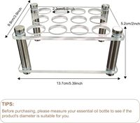 Présentoir à gloss transparent en acrylique, support de rangement de bureau pour cosmétiques et rouges à lèvres, organisateur de comptoir pour salon de maquillage
