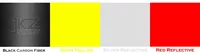Autocollants de porte latérale en vinyle bleu XGS DECAL numéro 11, faible MOQ, auto-adhésifs, avec bord fluorescent jaune anti-rayures, vente en gros