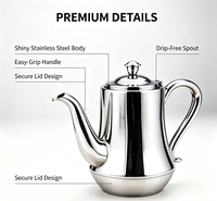Bouilloire à eau chaude en acier inoxydable 304, idéale pour la maison, la cafétéria et les restaurants (pot à jus)