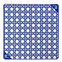 Alfombrilla de Juego de Mahjong Plegable y Portátil con Diseño de León Rosa Moderno, con Guía de Charleston y Superficie Antideslizante para Mahjong Americano