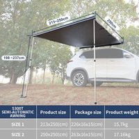 Auvent de camping rétractable tout-terrain 4x4 Wareda W5300T avec boîtier en aluminium anti-corrosion pour caravanes et camping-cars