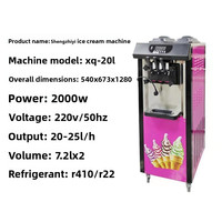 Machine à crème glacée pour café, machine à crème glacée molle commerciale, machine à faire de la crème glacée molle à domicile