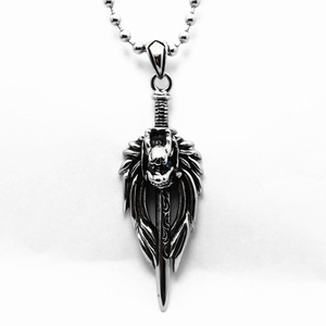 Yunnique – collier avec pendentif épée gothique unisexe, en acier inoxydable 316, bijoux de fête, style européen et américain - Product Image 2