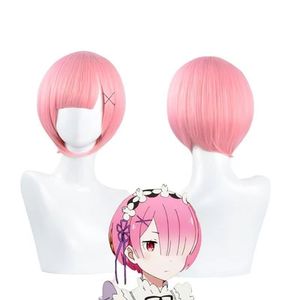 Peluca Sintética Corta Retro en Oferta, Hecha a Máquina, Sin Necesidad de Tinte, para <span class=keywords><strong>Cosplay</strong></span>, Anime, Fiestas, Disfraces, Densidad Media del 150% - Product Image 4