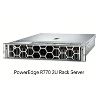Server Rak 2U PowerEdge R770 CSP Edition untuk Workload Cloud AI, Xeon 6 144 Core, DDR5, NVMe untuk Pusat Data Hyperscale, Tersedia