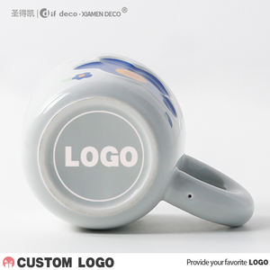 Tazza da caffè con <span class=keywords><strong>Design</strong></span> floreale in ceramica con Logo personalizzato con manico per caffetteria - Product Image 5