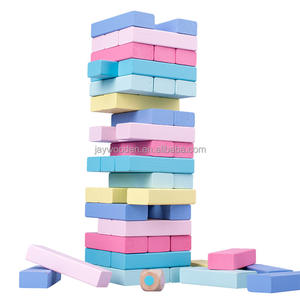 Torre in legno classico gioco di impilamento blocchi di legno giocattolo educativo per la costruzione di <span class=keywords><strong>domino</strong></span> da 5 a 14 anni in legno - Product Image 6