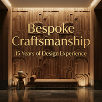 Panneau mural en bois sculpté CNC sur mesure, grain de bois 3D, panneau mural creux, texture classique, décoration acoustique pour boutique, maison d'hôtes, chambre à coucher