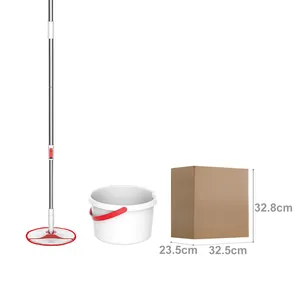 Jesun New Product Hot Sell Round Rotating Mop Floor Cleaning Magic 360 Spin Mop With Bucket
