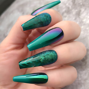 Uñas <span class=keywords><strong>Postizas</strong></span> Francesas OEM Recién Llegadas, Uñas Artificiales Largas, Puntas de Uñas <span class=keywords><strong>Postizas</strong></span> con <span class=keywords><strong>Pegamento</strong></span>, Puntas de Extensión Extra de Alta Calidad - Product Image 5