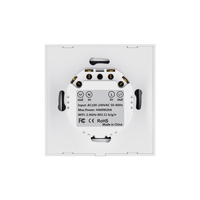 Sakelar Pemanas Air WiFi Rumah Pintar dengan Kontrol Jarak Jauh, Sensor Sentuh Kaca Temper, Sakelar Geyser, Sakelar Boiler dengan Timer