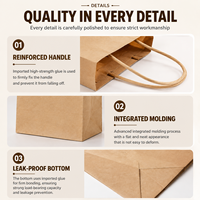 Ensemble d'emballages personnalisés pour café - Sac en papier kraft et gobelet à café jetable avec impression de logo