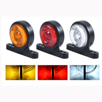 Nouvelle barre lumineuse LED double face 12V 24V pour camion, feu de gabarit latéral universel pour remorque, feu de signalisation latéral