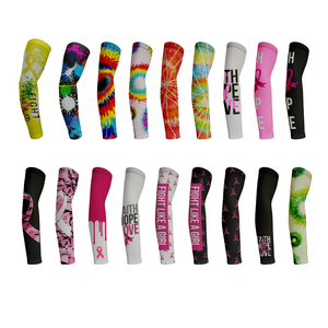 Sıkıştırma spor kol kollu katı boş tasarım özel erkekler amerikan futbolu kol kollu koşu kol kapağı koruma - Product Image 6