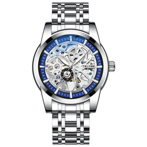Montre mécanique gravée de haute qualité, entièrement automatique, pour homme, élégante, étanche et tendance. - Product Image 5