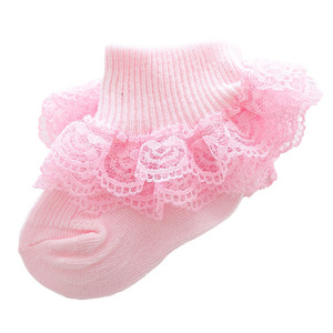 Calcetines Casuales para Niños, Blancos, Transpirables, de Algodón de Punto, con Diseño de Lazo de Perlas, para Primavera, Verano y Otoño, Venta al por Mayor para Bebés y Niños - Product Image 4