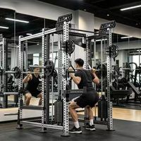 Máquina Multifuncional Integral para Gimnasio Comercial, Máquina Smith para el Hogar, Rack de Sentadillas, Rack de Press de Banca