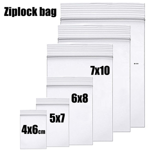 Tùy Chỉnh Bán Buôn In Rõ Ràng LDPE/HDPE Zip Khóa Bao Bì Túi Nhựa Ziplock Trong Suốt