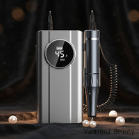 Vantrend Beauty 45000RPM Torno De Uas, perceuse à ongles sans fil avec écran LED, faible bruit, pour salon et usage domestique