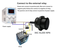 Sensor de Medición de Distancia Láser de Ultra Largo Alcance XKC-KL200, Interruptor Óptico para Evitar Obstáculos en Robots, Automatización Industrial Inteligente