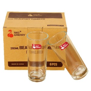 Verre à boire en verre Bering Red Cherry 165 ml, tasse à thé aux herbes, tasse à jus, vente en gros - Product Image 5