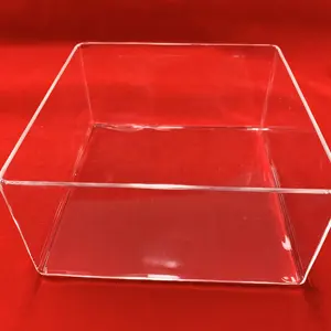 耐热透明大尺寸石英托盘化学实验室方形抛光石英培养皿