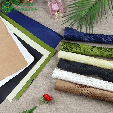 Papel marrón del panal de abeja Papel de envoltura del panal de abeja