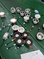 Spots encastrés LED en aluminium 10W 20W 30W COB pour hôtel