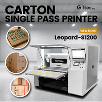 Mesin Cetak Sablon Sabuk Satu Kali Proses Seri Giftec Leopard untuk Kotak Karton dengan Tinta Berbasis Air dan Pemotong Otomatis untuk Kotak Hadiah Kardus