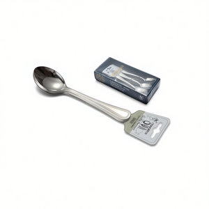 Cuillère moderne en métal de 13 cm avec long manche, finition polie miroir, outil de service pour savourer vos plats préférés, idéale pour les cadeaux - Product Image 3