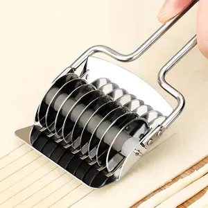 Stainless Steel Manual Spaghetti Cutter Mesin Pasta DIY Pembuat Adonan Mie Jahe Bawang Putih Roll Crusher Gadget Dapur