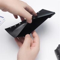 Pochettes pour classeur A6, noir et blanc, en PP, enveloppes de budget sans fermeture éclair, pochettes de classeur sans languettes, enveloppes de budget, séparateurs de pochettes de budget à 6 languettes