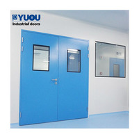 Puerta Seccional Automática de Acero Anticorrosión de Diseño Moderno para Cuartos Limpios Médicos, Fabricada por un Fabricante de Seguridad